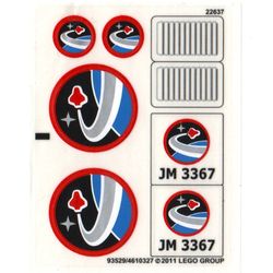 Sticker Sheet for Set 3367-1