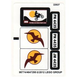 Sticker Sheet for Set 4435-1