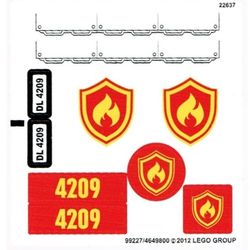 Sticker Sheet for Set 4209-1
