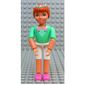 Belville Figure Articulated Elbows, Child, Female, Dark Orange Hair, Medium Green Shirt, White Short Pants, Flowers in Hair Print (Princess Flora)