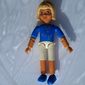 Belville Figure Articulated Elbows, Child, Female, Light Yellow Hair, White Shorts, Blues Shirt with Flowers Print