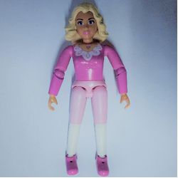Belville Figure Articulated Elbows, Female, Light Yellow Hair, Dark Pink Top with Long Sleeves Print (Queen Rose)