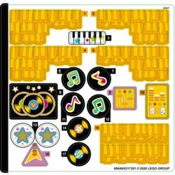 Sticker Sheet for Set 41258-1