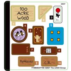 Sticker Sheet 1 for Set 21326-1