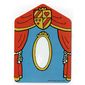 Backdrop for Set 3615-2 / 9131-1, Mirror and Orange Curtains / Alchemy Lab