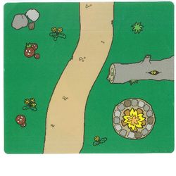 Playmat, Duplo, Curved Road, Firepit / Curved Road, Pond Print