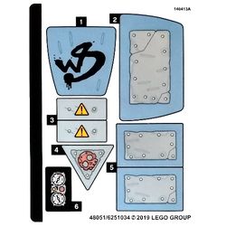 Sticker Sheet for Set 70829-1