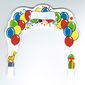 Backdrop, Arch, Balloon Print