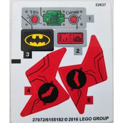 Sticker Sheet for Set 76055-1