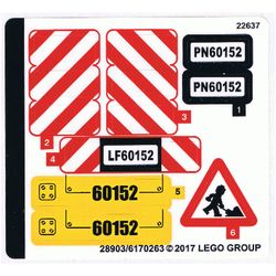 Sticker Sheet for Set 60152-1