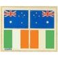 Sticker Sheet for Set 939-1 with flags for AU, IE