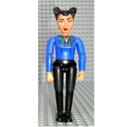 Belville Figure Articulated Elbows, Female, Black Hair, Purple Top (Queen)