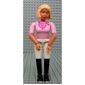 Belville Figure Articulated Elbows, Female, Light Yellow Hair, White Shorts, Black Boots Style, Pink Shirt with Dark Pink Scarf Print