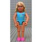 Belville Figure Fixed Elbows, Child, Female, Light Yellow Hair, Blue Eyes, Light Blue Swimsuit and Stars Print