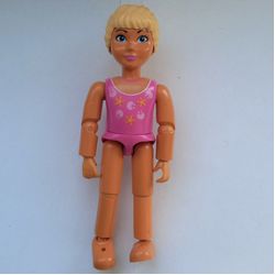 Belville Figure Articulated Elbows, Child, Female, Light Yellow Hair, Dark Pink Swimsuit with Starfish and Shells Print