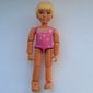 Belville Figure Articulated Elbows, Child, Female, Light Yellow Hair, Dark Pink Swimsuit with Starfish and Shells Print