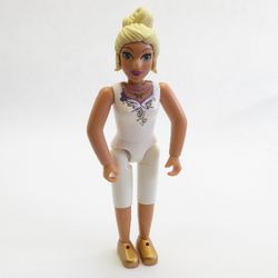 Belville Figure Fixed Elbows, Female, Light Yellow Hair, White Top with Purple Flower Neckline