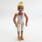 Belville Figure Fixed Elbows, Female, Light Yellow Hair, White Top with Purple Flower Neckline