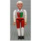 Belville Figure Articulated Elbows, Male, White Hair, White and Red Pants, Shirt Insignia Print (King)