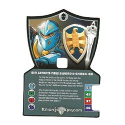 LEGO PART cardupn0073pr0085 Trading Card, Knights Kingdom II, Sir Jayko ...