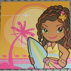 Clikits Insert 10 x 10 for Frame, 'Daisy' with Surfboard