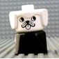 Duplo 2 x 2 x 2 Figure Brick Early, Dog, White Head, Looking Left Print