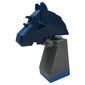 Viking Chess Piece Blue Knight - Portions may be Glued