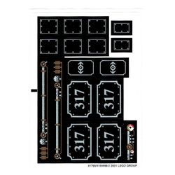 Sticker Sheet for Sets 4534-1, 4186868-1, 10205-1