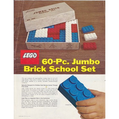 Jumbo Brick School Set