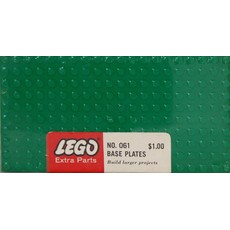 Five Large Base Plates - Green (set 061-1)