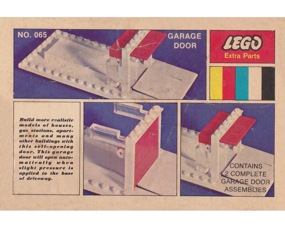 Lego garage door store pieces