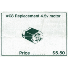 4.5V Replacement Motor (set 08-1)