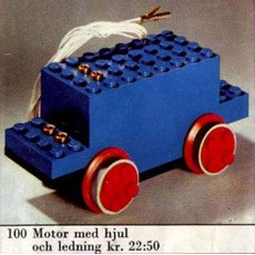 4.5V Motor with Wheels (Small Version) (set 100-1)