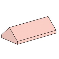 2 x 4 Sand Red Ridge Roof Tiles Steep Slope (set 10007-1)