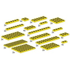 Assorted Yellow Plates (set 10012-1)