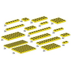 Assorted Yellow Plates