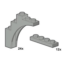 Light Gray Arches (set 10047-1)