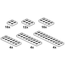 White Plates 2 x n (set 10056-1)