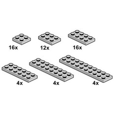 Light Gray Plates 2 x n (set 10060-1)