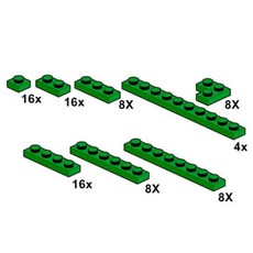 Green Plates 1 x n (set 10063-1)