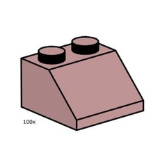 2 x 2 Sand Red Roof Tiles (set 10114-1)