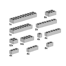 Assorted Light Gray Bricks (set 10145-1)