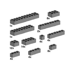 Assorted Dark Gray Bricks (set 10146-1)