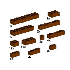 Assorted Brown Bricks (set 10147-1)