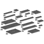 Assorted Dark Gray Plates