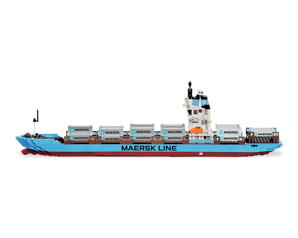 LEGO Set 10155-1 Maersk Line Container Ship 2010 Edition (2010 Creator > Creator Expert) | Rebrickable - with LEGO