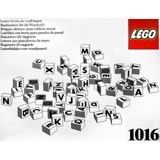 Letter Bricks for Wall Board (set 1016-1)