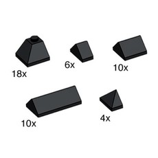 Black Ridge Roof Tiles (set 10160-1)