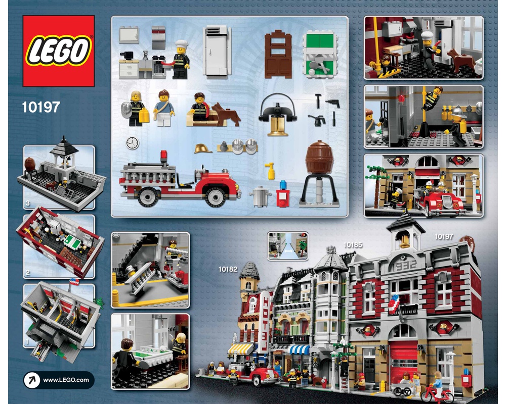 LEGO Set 10197-1 Fire Brigade (2009 Modular Buildings