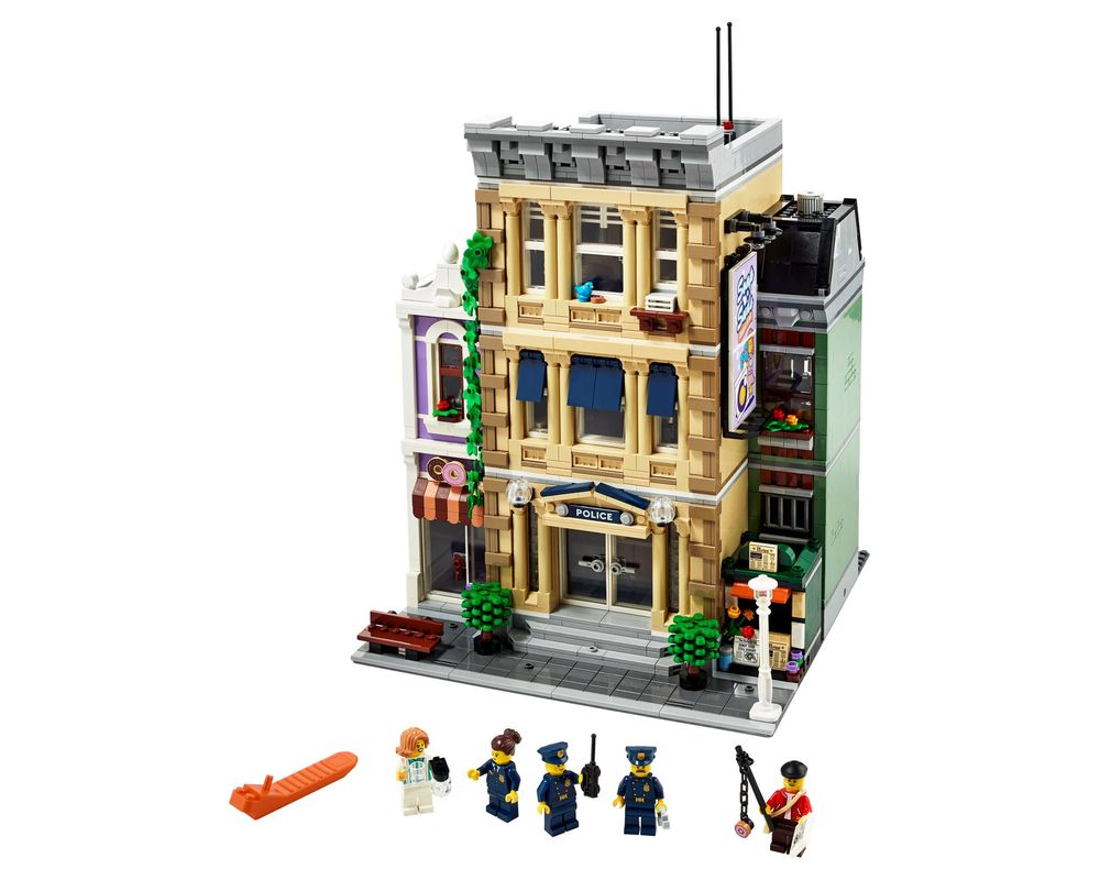 LEGO Set Police Station (2021 Modular Buildings) | Rebrickable - Build with LEGO